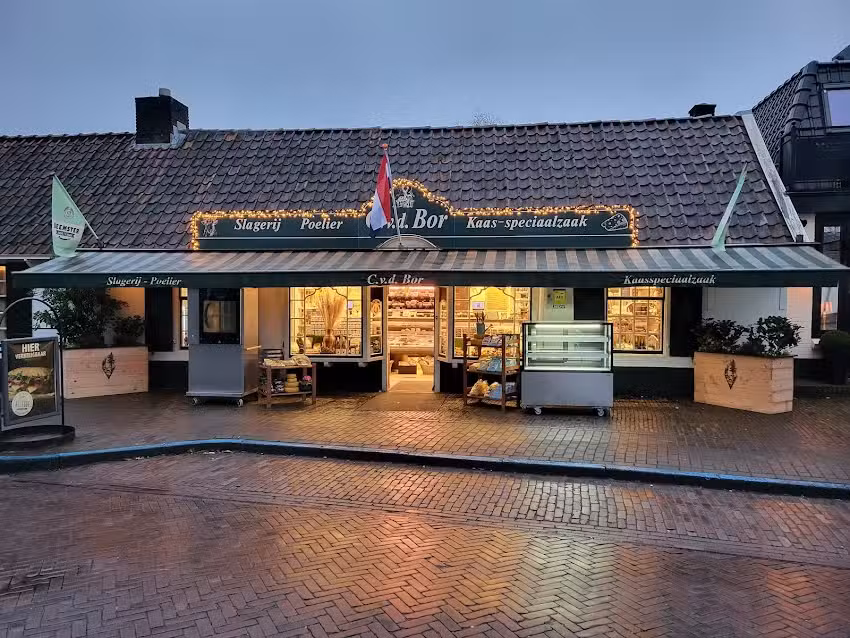 De Larense Wildhandel C. Van de Bor slagerij en kaas winkel