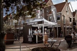 Poffertjeskraam de koperen plaat